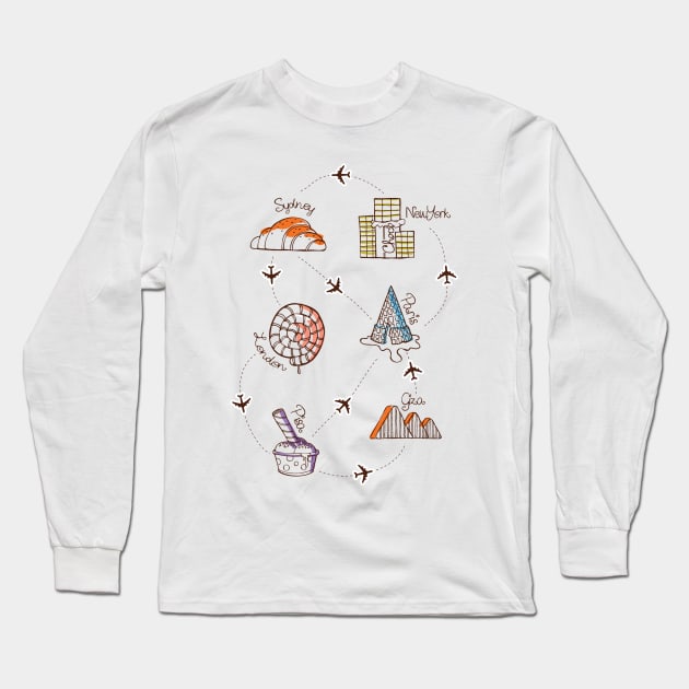 Sweet Travel Final Long Sleeve T-Shirt by astronaut